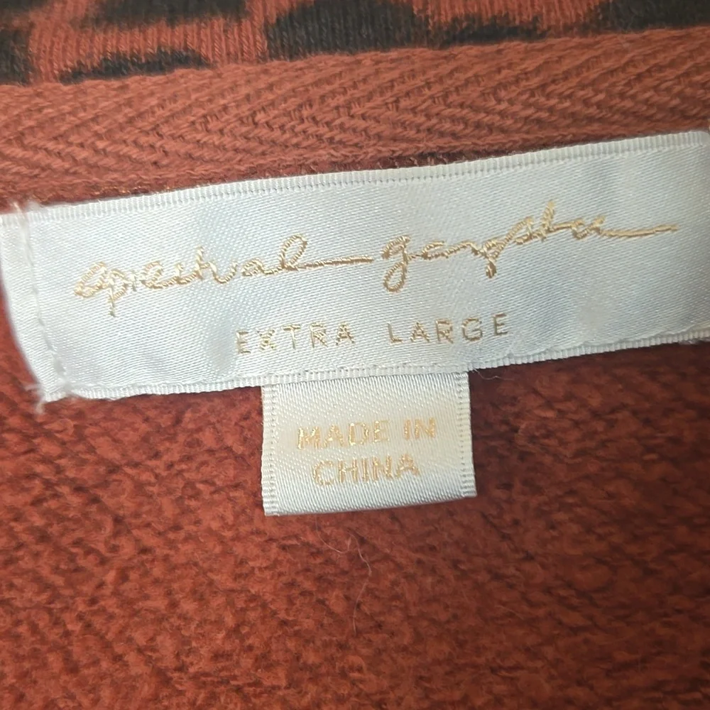 Spiritual Gangster Brown Leopard Print Jogger Set Like New - Picture 2 of 10